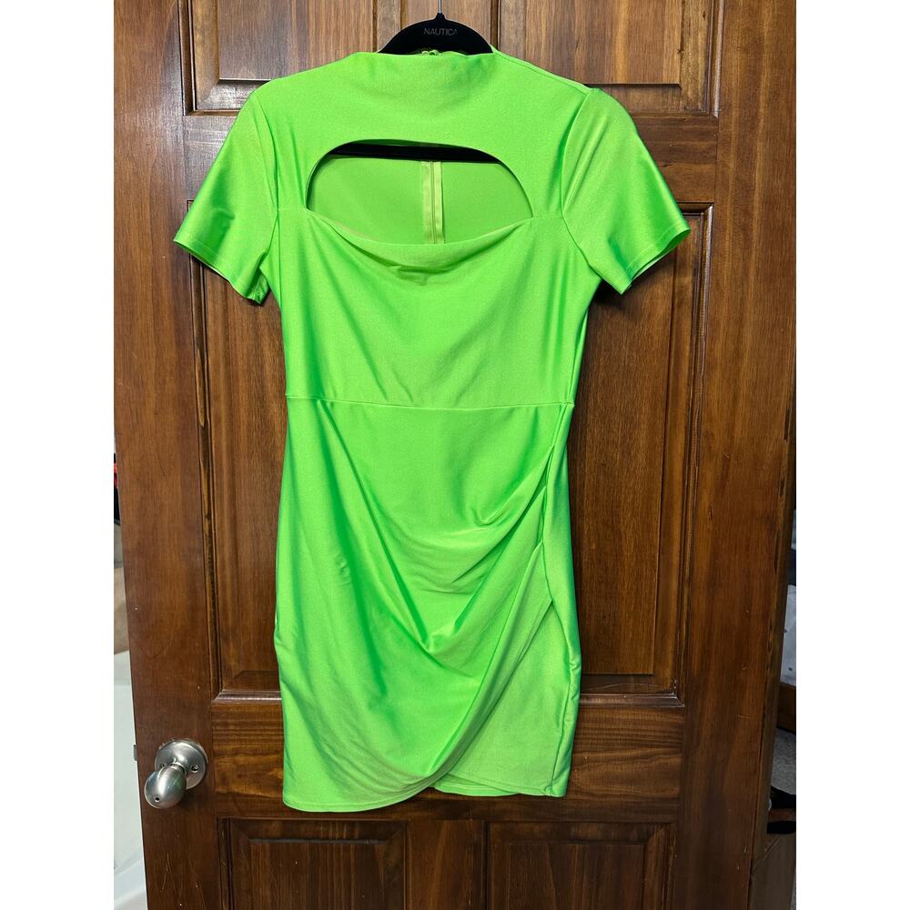 J OUR Lime Dress with chest cut out Large